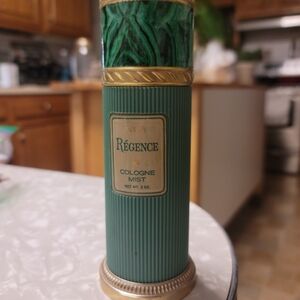 Vintage Avon Green and Gold Decorative Cologne Mist